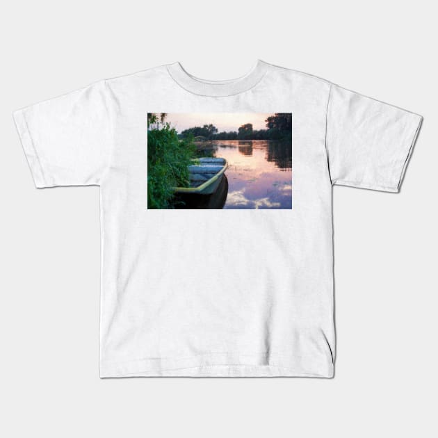 The Tranquil Elbe River Kids T-Shirt by dianecmcac